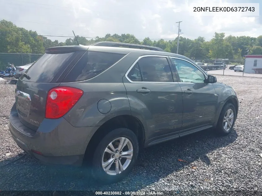 2013 Chevrolet Equinox 1Lt VIN: 2GNFLEEK0D6372743 Lot: 40230882