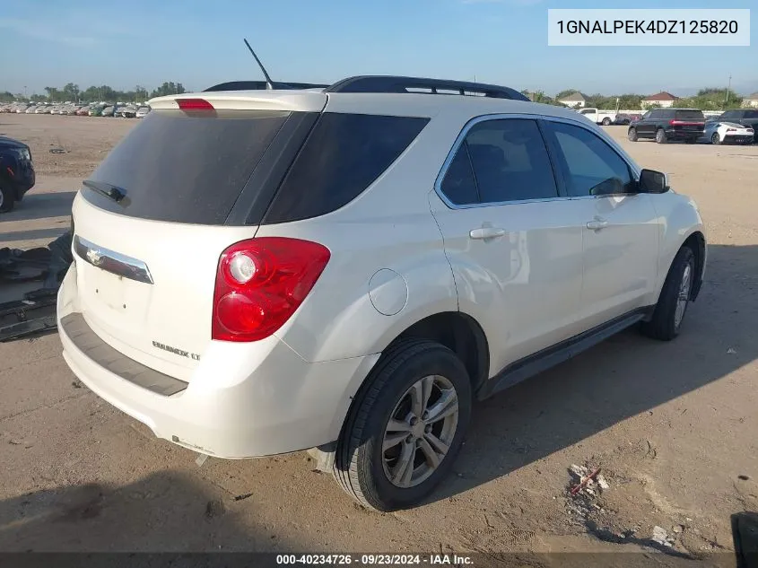 2013 Chevrolet Equinox Lt VIN: 1GNALPEK4DZ125820 Lot: 40234726