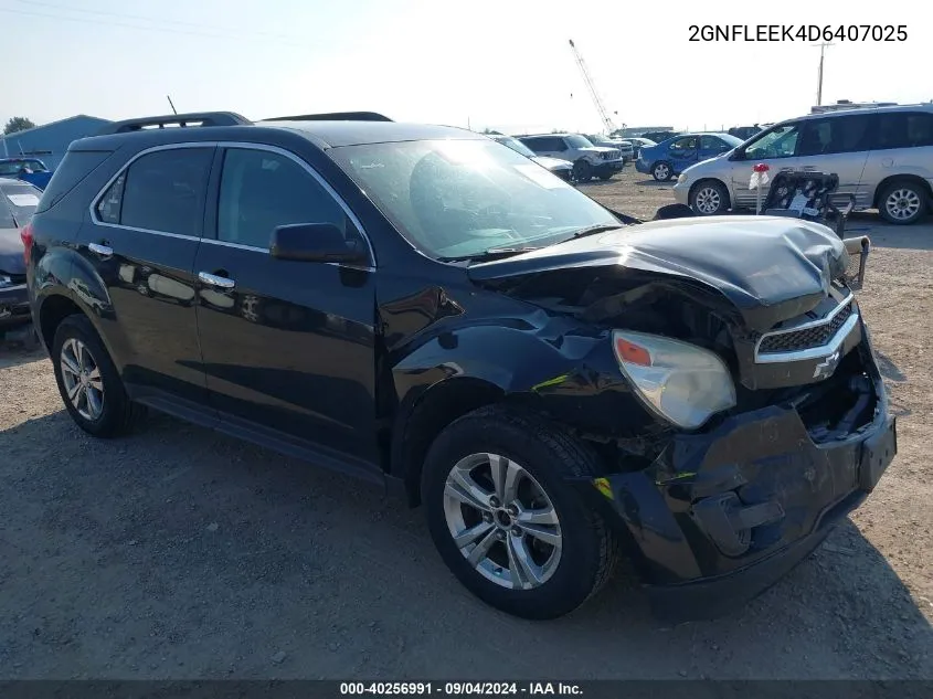 2013 Chevrolet Equinox 1Lt VIN: 2GNFLEEK4D6407025 Lot: 40256991