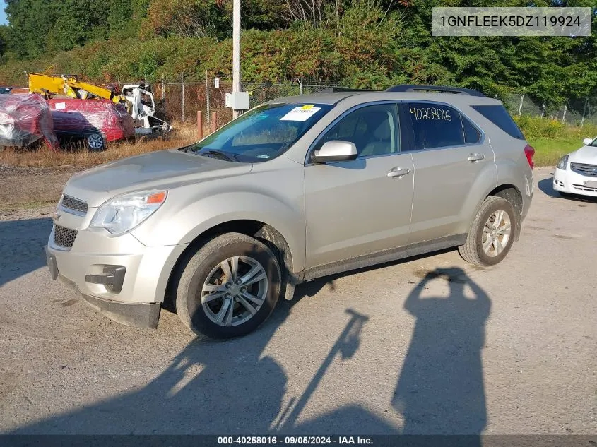 2013 Chevrolet Equinox 1Lt VIN: 1GNFLEEK5DZ119924 Lot: 40258016