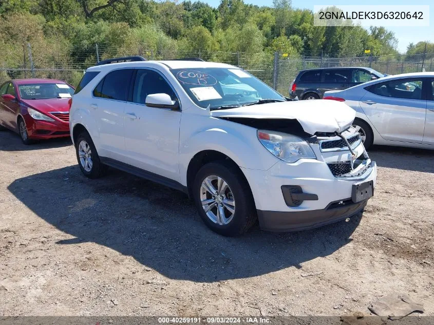 2013 Chevrolet Equinox 1Lt VIN: 2GNALDEK3D6320642 Lot: 40259191