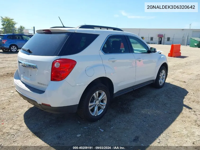 2013 Chevrolet Equinox 1Lt VIN: 2GNALDEK3D6320642 Lot: 40259191