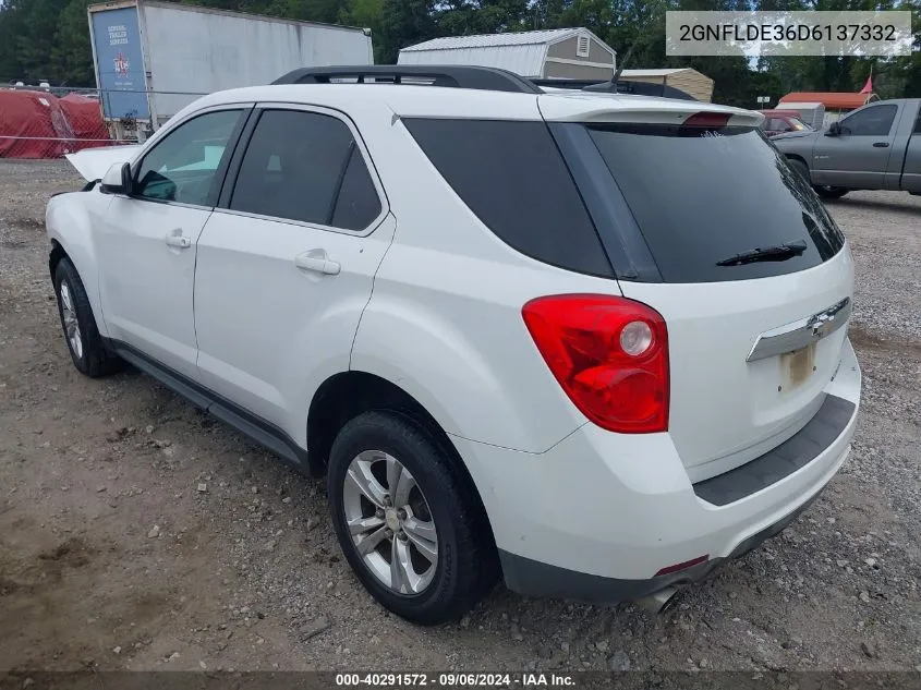 2013 Chevrolet Equinox 1Lt VIN: 2GNFLDE36D6137332 Lot: 40291572