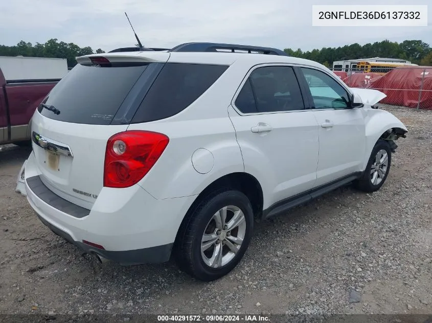 2013 Chevrolet Equinox 1Lt VIN: 2GNFLDE36D6137332 Lot: 40291572