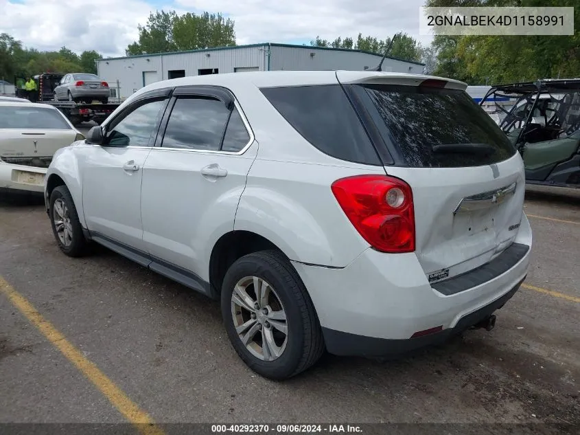 2GNALBEK4D1158991 2013 Chevrolet Equinox Ls