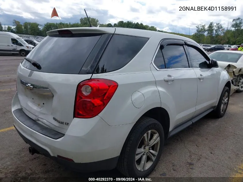 2013 Chevrolet Equinox Ls VIN: 2GNALBEK4D1158991 Lot: 40292370