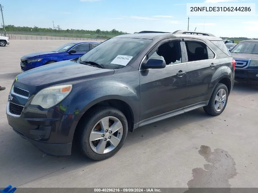 2013 Chevrolet Equinox 1Lt VIN: 2GNFLDE31D6244286 Lot: 40296216