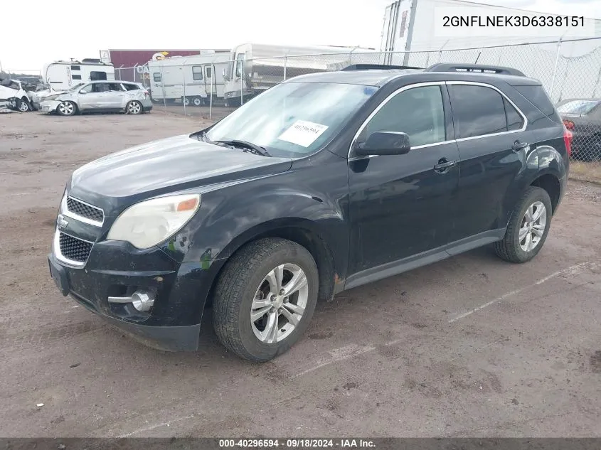 2013 Chevrolet Equinox 2Lt VIN: 2GNFLNEK3D6338151 Lot: 40296594