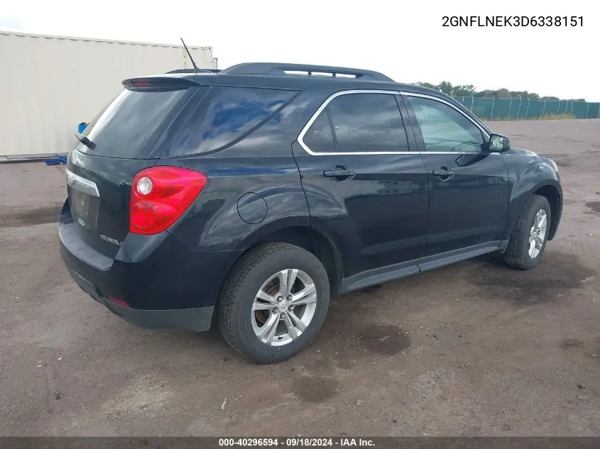 2013 Chevrolet Equinox 2Lt VIN: 2GNFLNEK3D6338151 Lot: 40296594