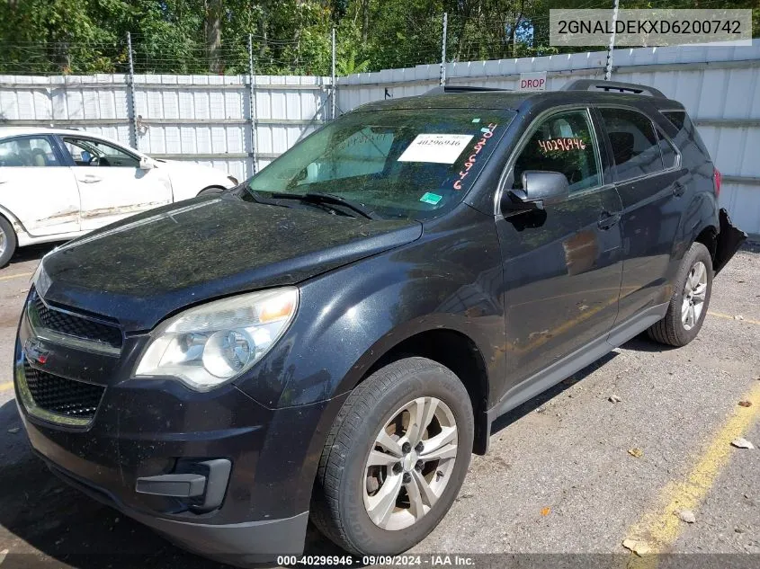 2013 Chevrolet Equinox 1Lt VIN: 2GNALDEKXD6200742 Lot: 40296946