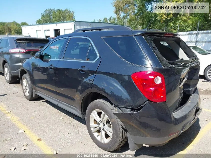 2013 Chevrolet Equinox 1Lt VIN: 2GNALDEKXD6200742 Lot: 40296946