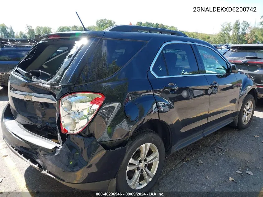 2013 Chevrolet Equinox 1Lt VIN: 2GNALDEKXD6200742 Lot: 40296946