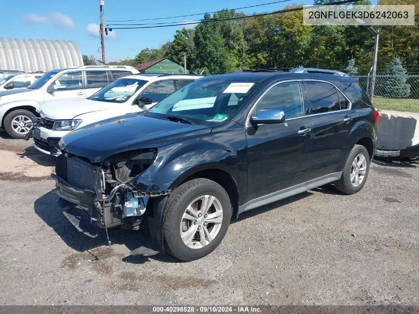 2013 Chevrolet Equinox Ltz VIN: 2GNFLGEK3D6242063 Lot: 40298528