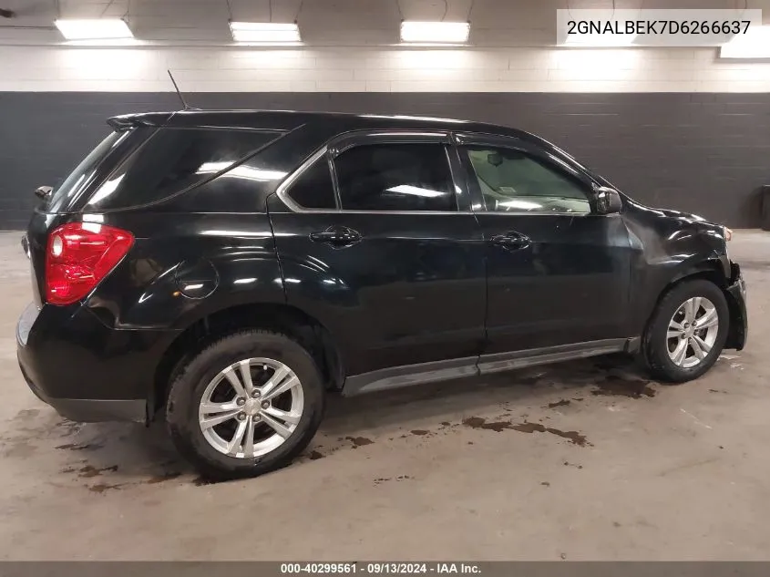 2013 Chevrolet Equinox Ls VIN: 2GNALBEK7D6266637 Lot: 40299561