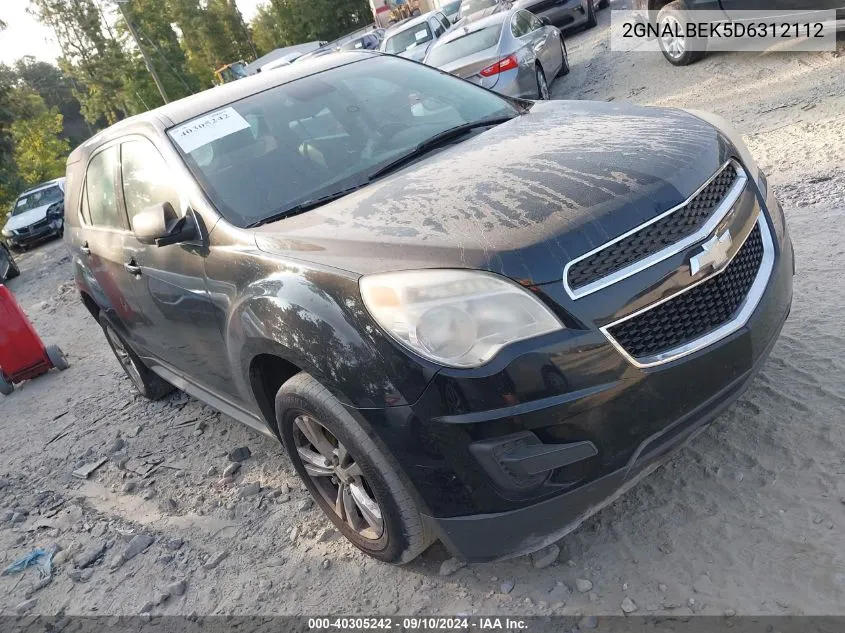 2013 Chevrolet Equinox Ls VIN: 2GNALBEK5D6312112 Lot: 40305242