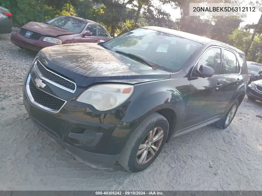 2GNALBEK5D6312112 2013 Chevrolet Equinox Ls