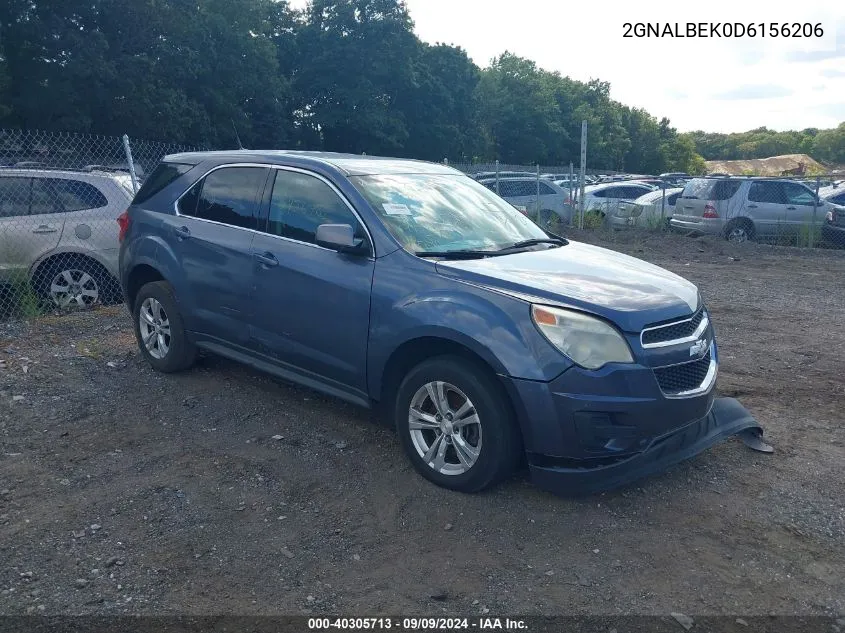 2013 Chevrolet Equinox Ls VIN: 2GNALBEK0D6156206 Lot: 40305713