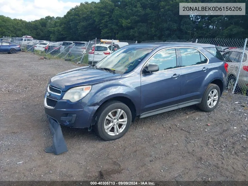 2GNALBEK0D6156206 2013 Chevrolet Equinox Ls