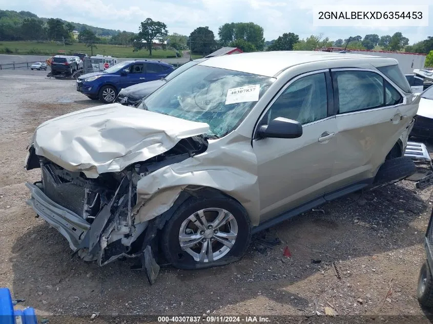 2GNALBEKXD6354453 2013 Chevrolet Equinox Ls