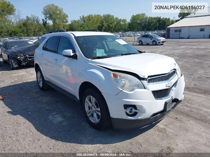 2013 Chevrolet Equinox 2Lt VIN: 2GNALPEK4D6156027 Lot: 40309479