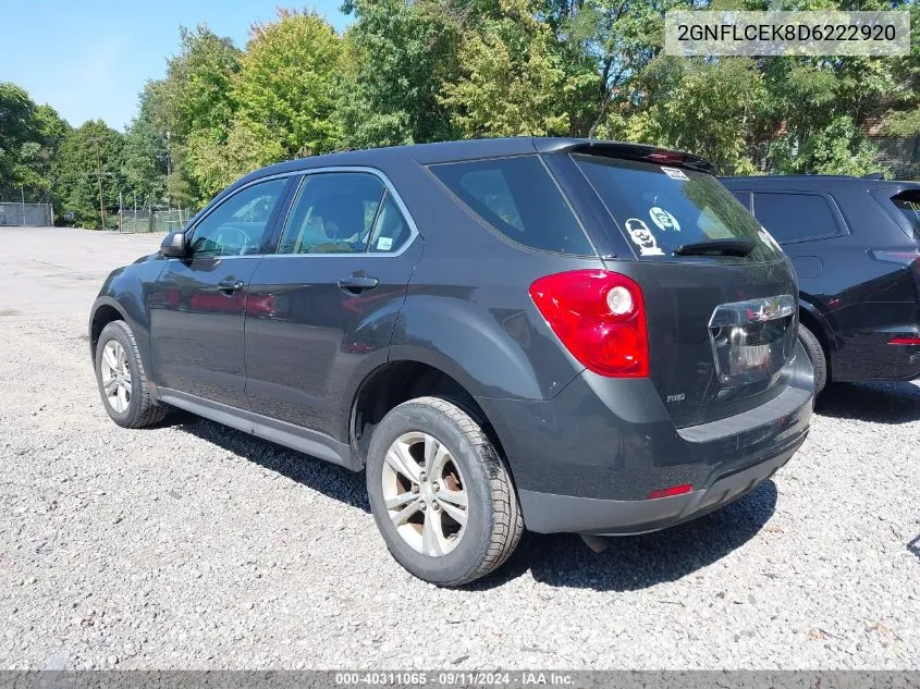 2GNFLCEK8D6222920 2013 Chevrolet Equinox Ls