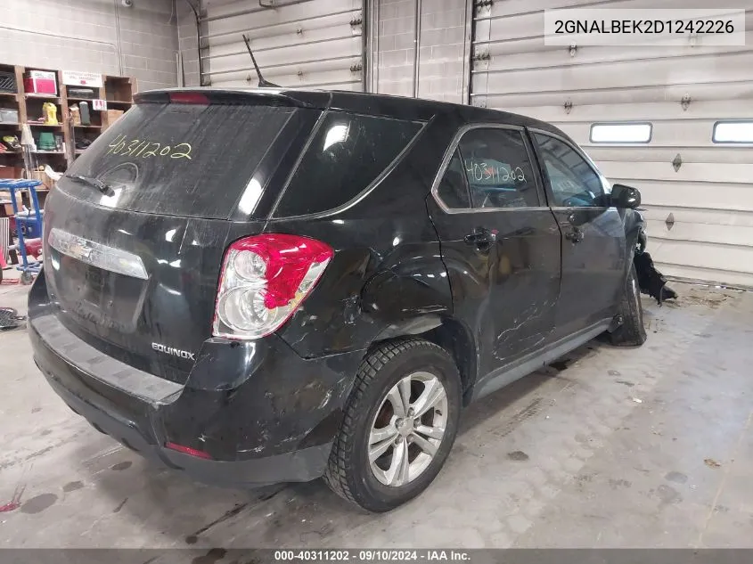 2013 Chevrolet Equinox Ls VIN: 2GNALBEK2D1242226 Lot: 40311202