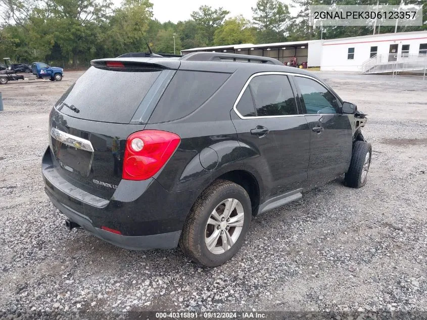 2013 Chevrolet Equinox 2Lt VIN: 2GNALPEK3D6123357 Lot: 40315891