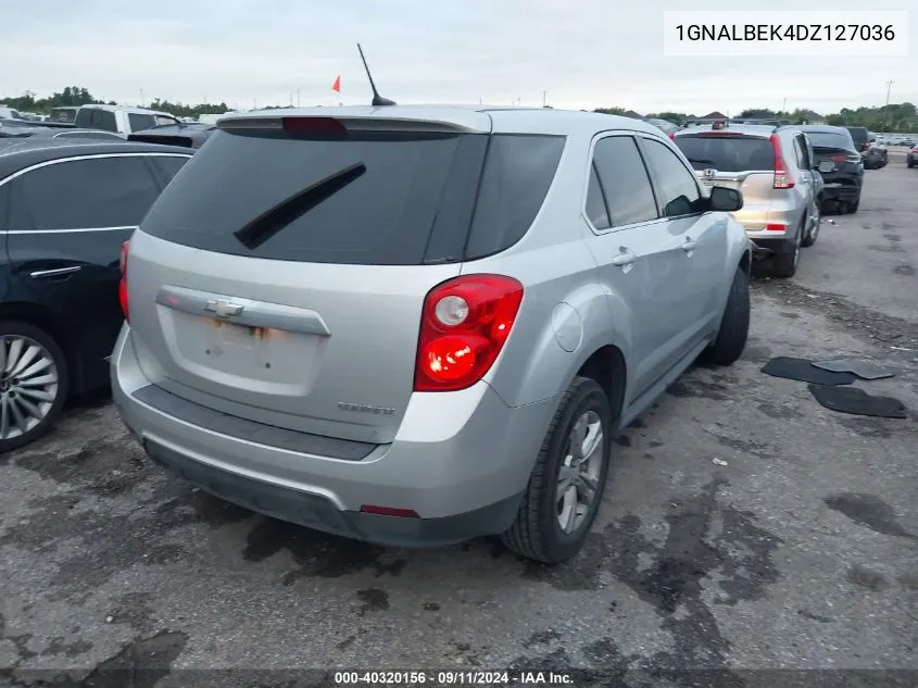 2013 Chevrolet Equinox Ls VIN: 1GNALBEK4DZ127036 Lot: 40320156