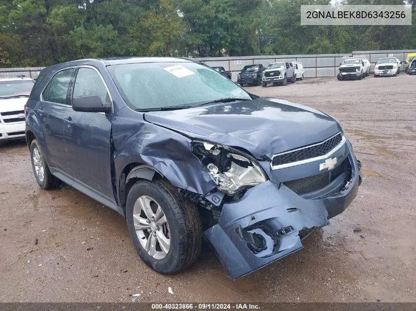 2013 Chevrolet Equinox Ls VIN: 2GNALBEK8D6343256 Lot: 40323866