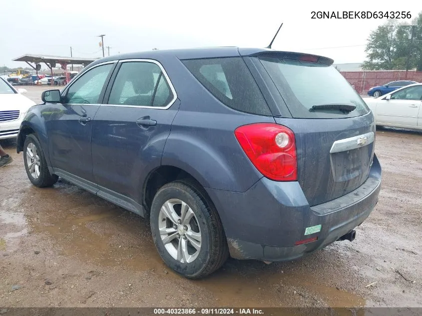 2013 Chevrolet Equinox Ls VIN: 2GNALBEK8D6343256 Lot: 40323866