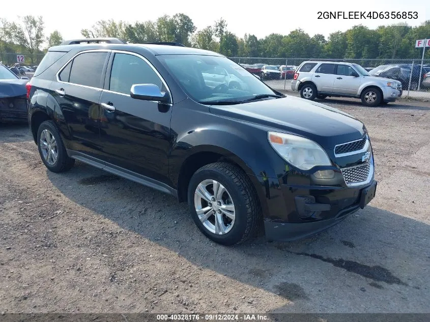 2013 Chevrolet Equinox Lt VIN: 2GNFLEEK4D6356853 Lot: 40328176