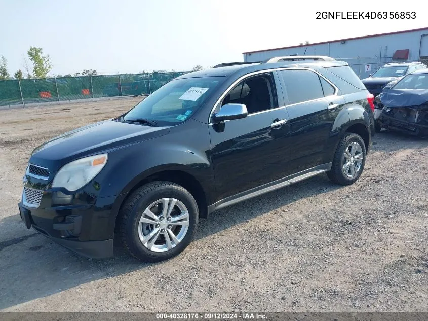 2013 Chevrolet Equinox Lt VIN: 2GNFLEEK4D6356853 Lot: 40328176