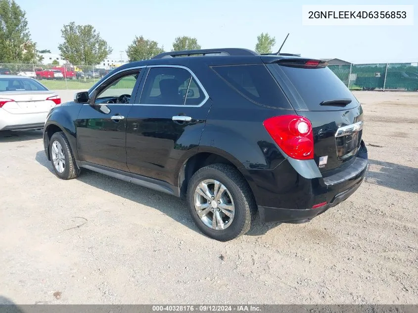 2013 Chevrolet Equinox Lt VIN: 2GNFLEEK4D6356853 Lot: 40328176