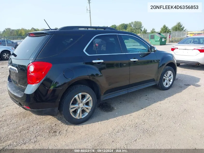 2013 Chevrolet Equinox Lt VIN: 2GNFLEEK4D6356853 Lot: 40328176