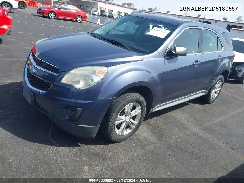 2GNALBEK2D6180667 2013 Chevrolet Equinox Ls