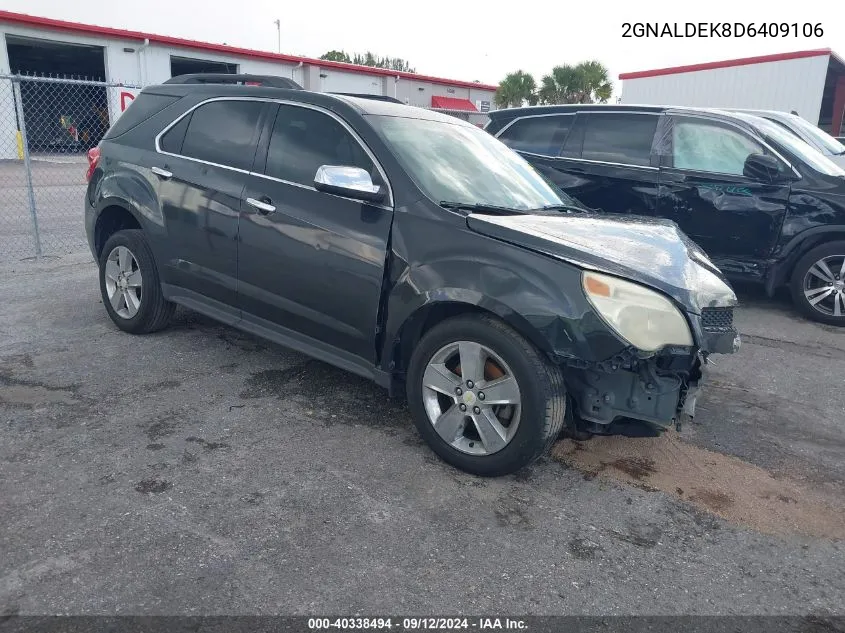 2013 Chevrolet Equinox 1Lt VIN: 2GNALDEK8D6409106 Lot: 40338494