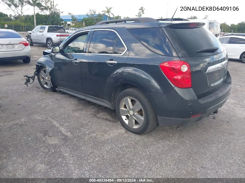 2013 Chevrolet Equinox 1Lt VIN: 2GNALDEK8D6409106 Lot: 40338494