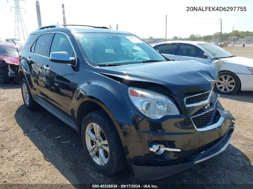 2013 Chevrolet Equinox Ltz VIN: 2GNALFEK4D6297755 Lot: 40338538