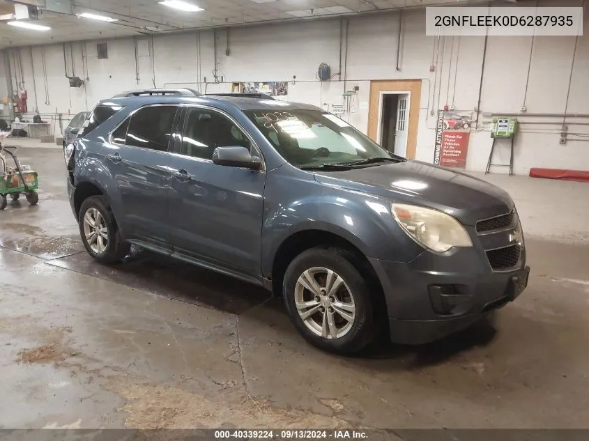 2GNFLEEK0D6287935 2013 Chevrolet Equinox 1Lt