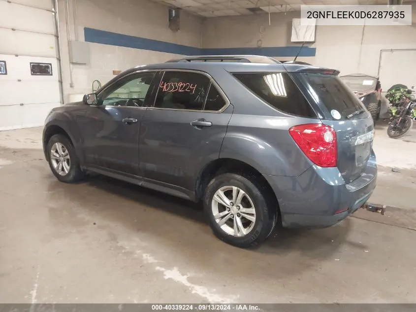 2GNFLEEK0D6287935 2013 Chevrolet Equinox 1Lt