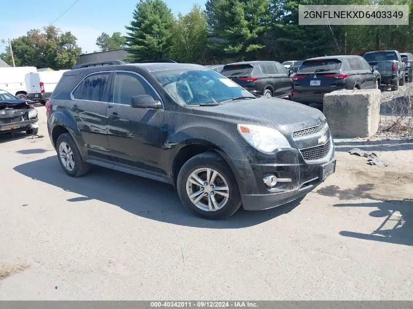 2013 Chevrolet Equinox 2Lt VIN: 2GNFLNEKXD6403349 Lot: 40342011