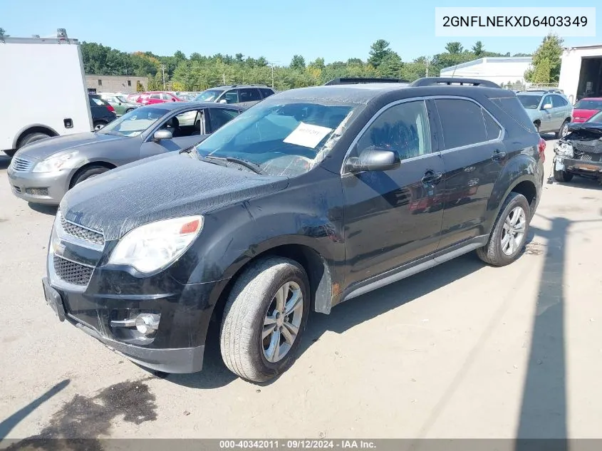 2013 Chevrolet Equinox 2Lt VIN: 2GNFLNEKXD6403349 Lot: 40342011