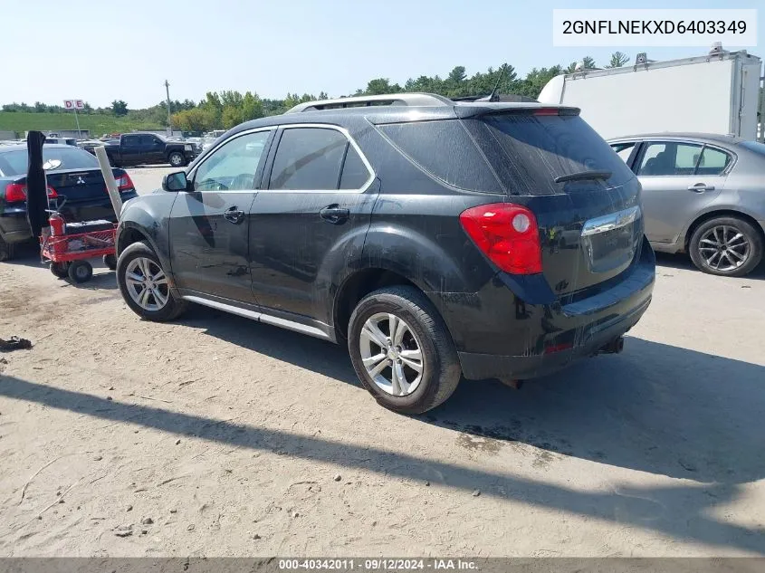 2013 Chevrolet Equinox 2Lt VIN: 2GNFLNEKXD6403349 Lot: 40342011