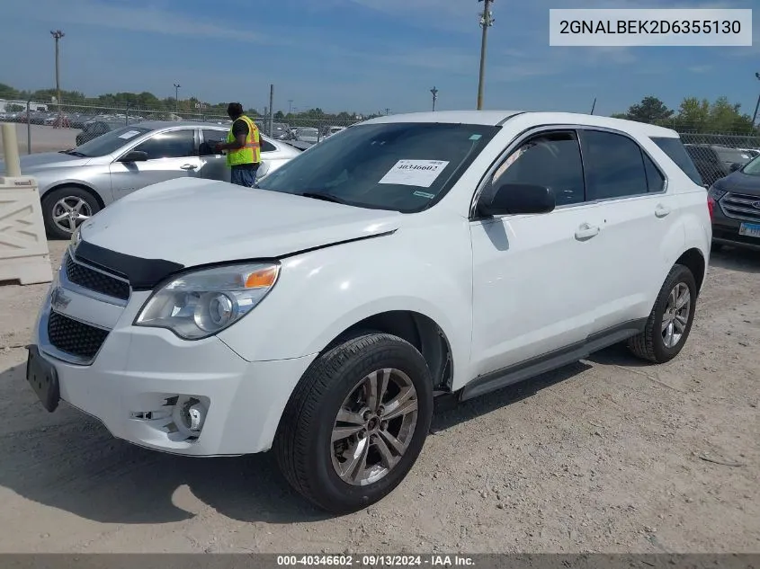 2GNALBEK2D6355130 2013 Chevrolet Equinox Ls