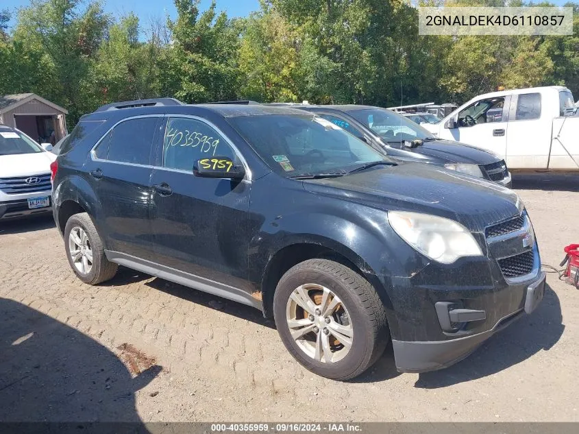 2013 Chevrolet Equinox 1Lt VIN: 2GNALDEK4D6110857 Lot: 40355959