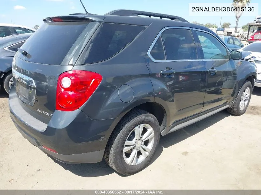 2013 Chevrolet Equinox 1Lt VIN: 2GNALDEK3D6415136 Lot: 40356552