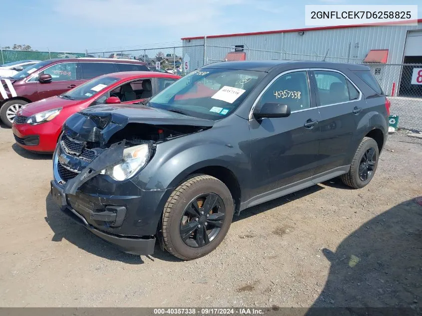 2013 Chevrolet Equinox Ls VIN: 2GNFLCEK7D6258825 Lot: 40357338