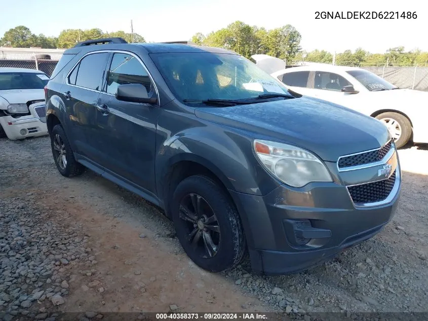 2013 Chevrolet Equinox 1Lt VIN: 2GNALDEK2D6221486 Lot: 40358373