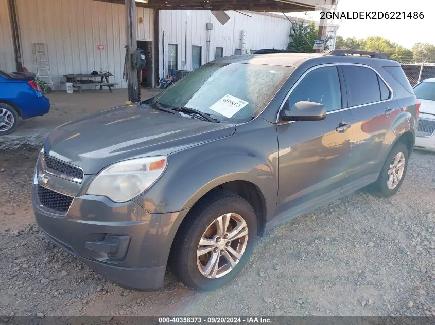 2013 Chevrolet Equinox 1Lt VIN: 2GNALDEK2D6221486 Lot: 40358373