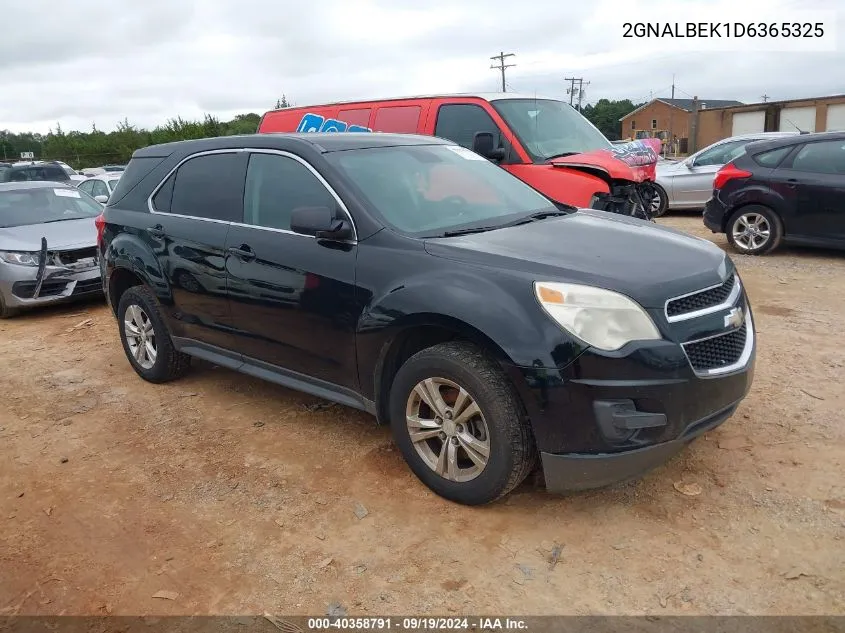 2013 Chevrolet Equinox Ls VIN: 2GNALBEK1D6365325 Lot: 40358791